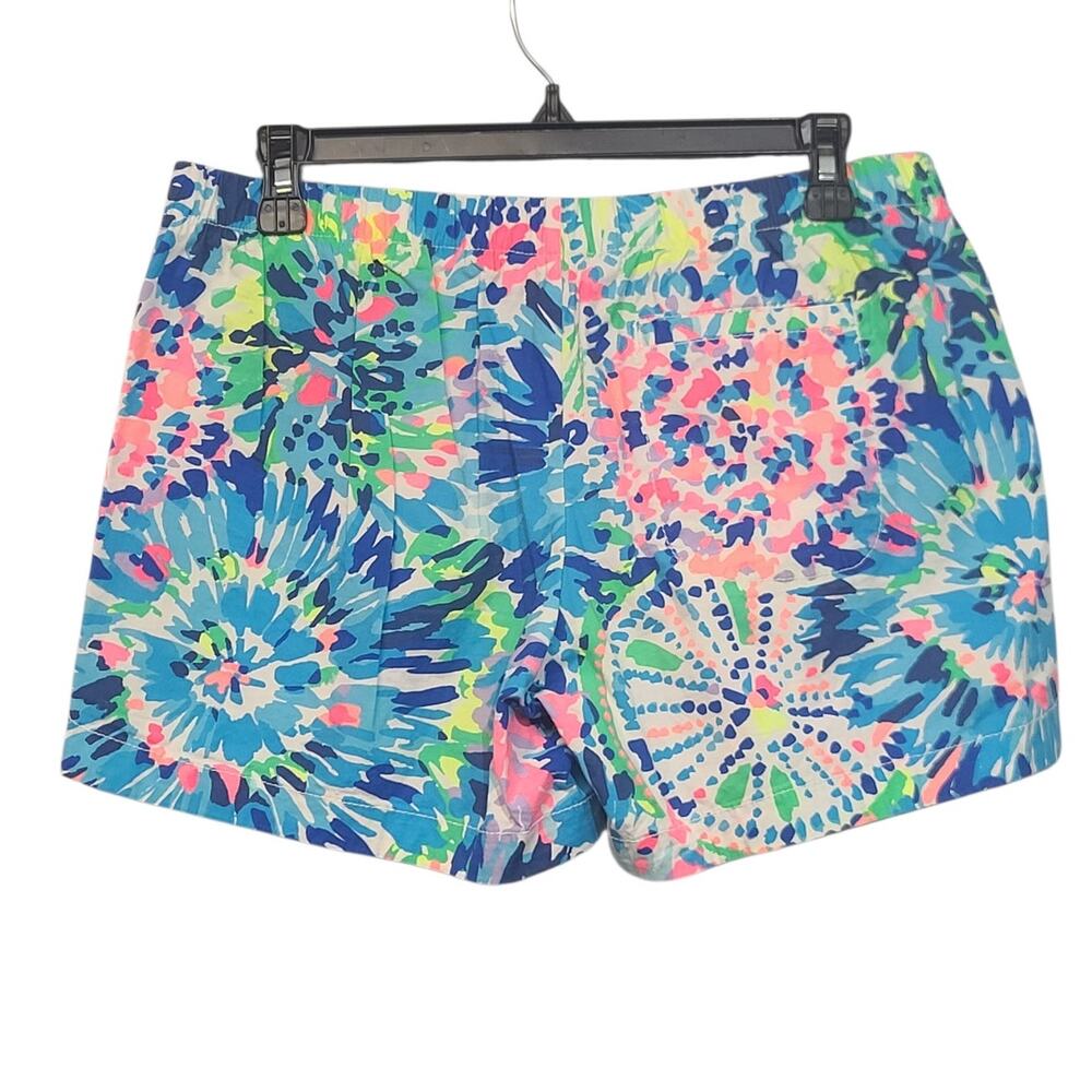 Lilly Pulitzer Ocean View Boardshort Dive In Blue Print Small GUC 5" Inseam - Picture 2 of 6